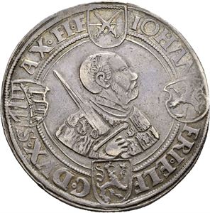 Johann Friedrich & Heinrich, taler 1539, Annaberg