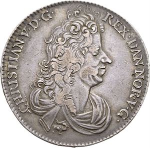 CHRISTIAN V 1670-1699, KONGSBERG Speciedaler 1695. "Hæc boreas…". S.3