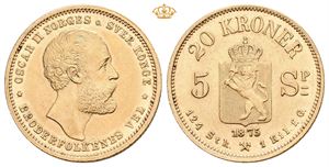 20 kroner/5 species 1875