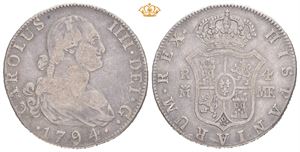 Carl IV, 4 reales 1794. MF. Madrid