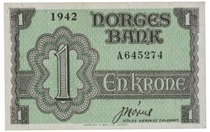 1 krone 1942 A 645274.