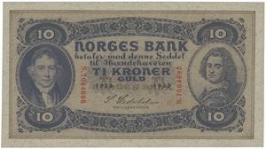 10 kroner 1933. S.7064695.
