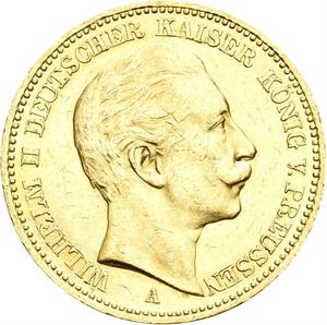 Preussen, Wilhelm II, 20 mark 1908 A