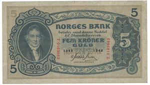 5 kroner 1940 T