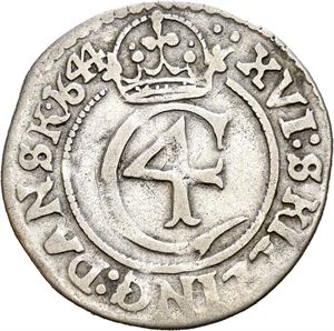Christian IV 1588-1648. 1 mark 1644. S.78