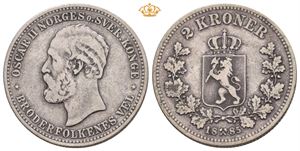 2 kroner 1885