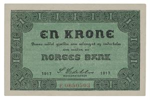 1 krone 1917. F0650503