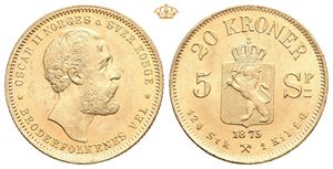 20 kroner/5 species 1875