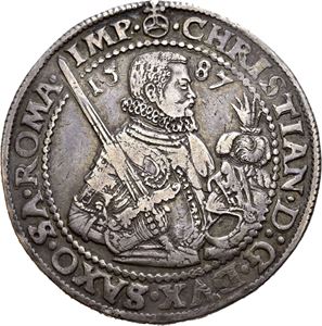 Sachsen, Christian I, taler 1587. Dresden