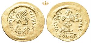 Maurice Tiberius, AD 582-602. AV semissis (2,14 g)