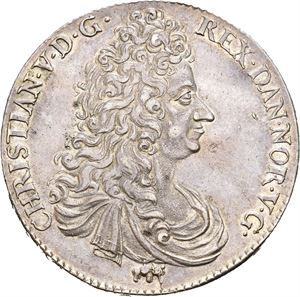 Christian V 1670-1699, Kongsberg. Speciedaler 1695. &quot;Hæc boreas...&quot;. S.3