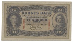 10 kroner 1938. Y2587844