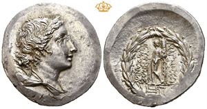 IONIA, Magnesia ad Meandrum. Circa 150-142 BC. AR tetradrachm (16,74 g).