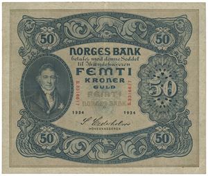 50 kroner 1934. B.3316617