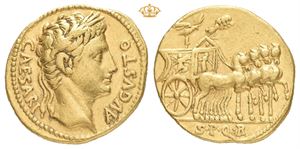 Augustus, 27 BC-AD 14. AV aureus (21 mm; 7,86 g)