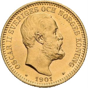 OSKAR II 1872-1907. 20 kronor 1901