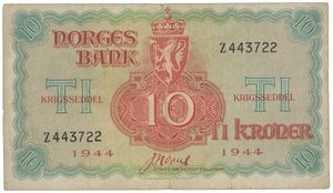 10 kroner 1944 Z London