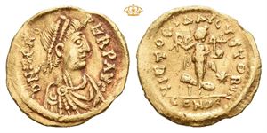 Zeno, second reign, AD 476-491. AV tremissis (1,47 g; 14 mm)