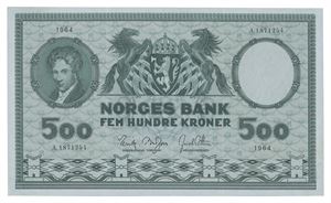 500 kroner 1964. A.1871254