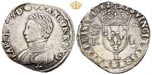 Charles IX, testone 1562. Bayonne