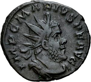 Marius 269 e.Kr., antoninian, Køln. R: Felicitas stående mot venstre