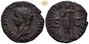 Claudius. AD 41-54. Æ as (9,65 g).