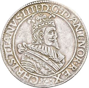 CHRISTIAN IV 1588-1648, CHRISTIANIA, Speciedaler 1628. S.23 var.