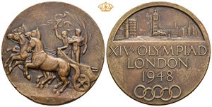 OL London 1948. Deltagermedalje. Bronse. Kantskade