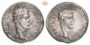 Gaius (Caligula), with Germanicus, AD 37-41. AR denarius (19 mm; 3,63 g)