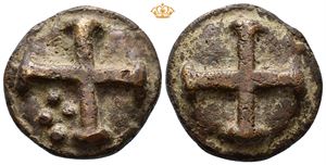APULIA, Luceria. Circa 269-225 BC. Æ aes grave quincunx (29,76 g).