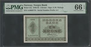 1 krone 1940. A.0809778.