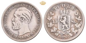 50 øre/15 skilling 1875