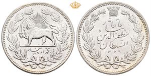 Muzaffar al-Din Shah, 5000 dinar AH 1320 (=1902)