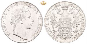 Austria. Franz Josef, 1/2 taler 1856 A
