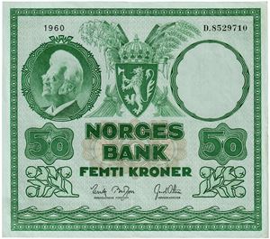 50 kroner 1960. D8529710