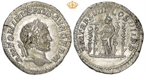 AR Denarius, AD 215