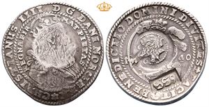 Jefimok 1655. Preget på/struck on Christian IV, speciedaler 1640. RRR.