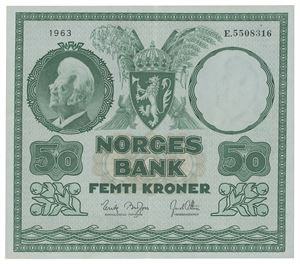 Norway. 50 kroner 1963. E5508316