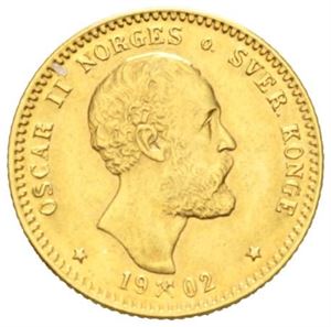 Oscar II, 10 kroner 1902.