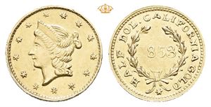 1/2 dollar 1853. California