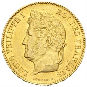 Ludvig Philip, 40 francs 1831 A