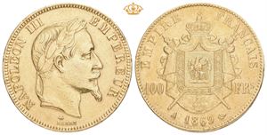 Napoleon III, 100 francs 1869 A