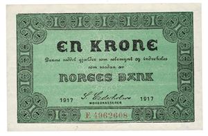 1 krone 1917. F4962608.