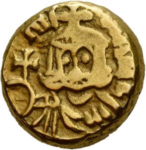 Michael II the Amorian 820-829, solidus, Syrakus (3,51 g). Byste av Michael/Byste av Theophilus
