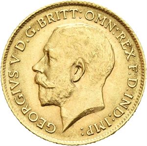 George V, 1/2 sovereign 1914