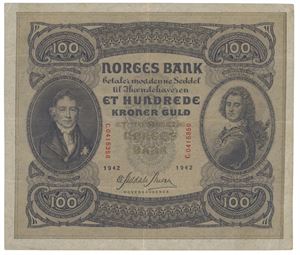 100 kroner 1942. C0415356