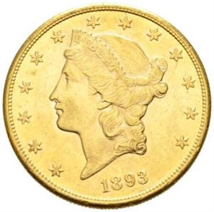 20 dollar 1893 S