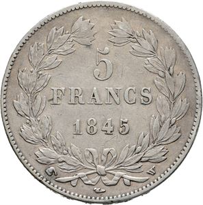 5 francs 1845 W (Lille)