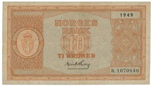 10 kr 1949