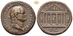 Vespasian. AD 69-79. Æ sestertius (29,09 g).